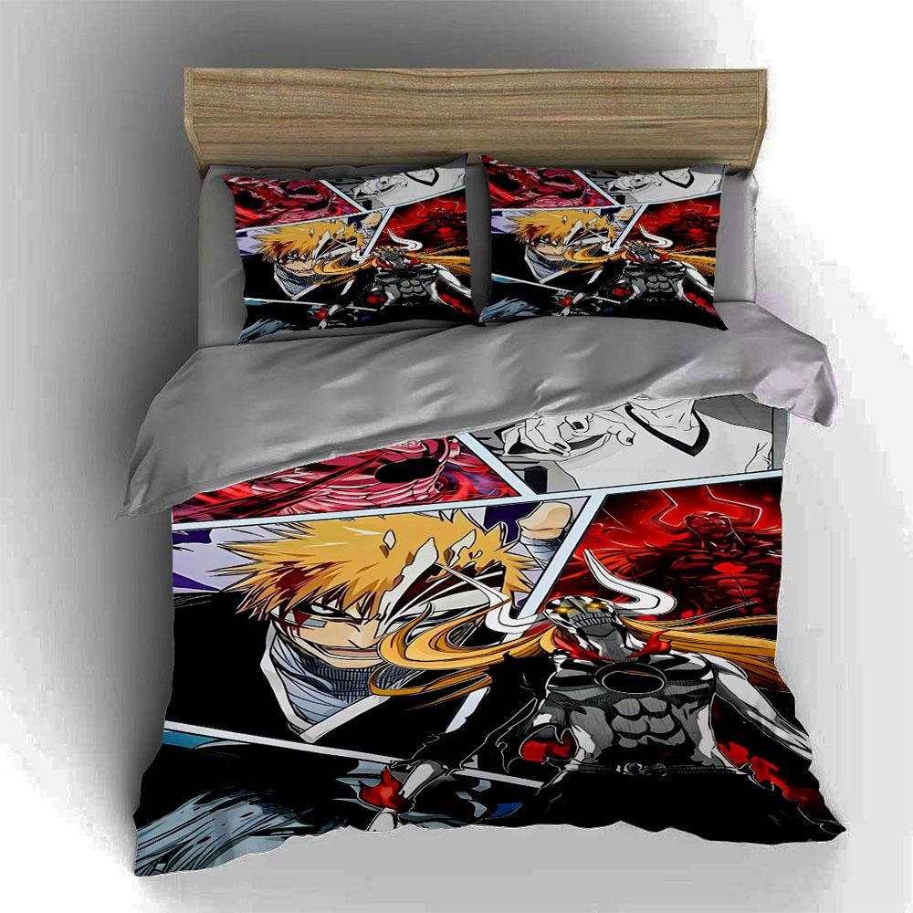 Anime character collage. Bedding Duvet cover sets Duvet covers Pillowcases gifts (1 * Duvet Cover 2 * Pillowcases, without duvet insert)