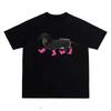 Dachshund Dog Printed Short Sleeve T-Shirt Hip Hop High Street Loose Couple Printed Short Sleeve Casual Fashion T-Shirt Unisex
