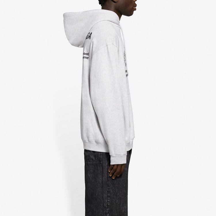 Balenciaga Толстовка Regular Fit Мужская Светло-серая 600583TJVK41167