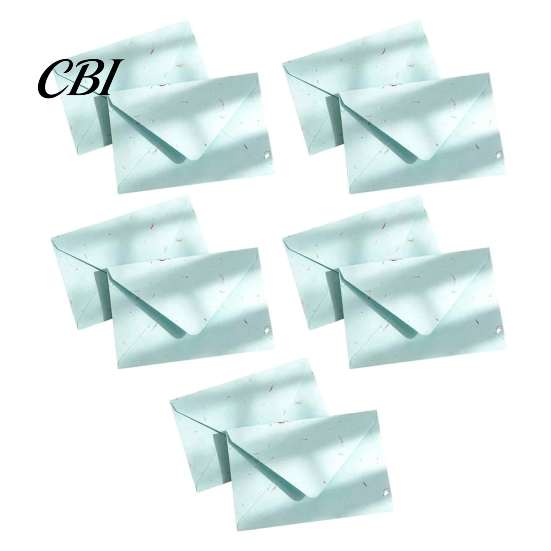 Thick Paper Envelopes for Invitations 10PCS Petal Art Envelopes, Real Floral Texture Design, Western Style Wedding Stationery, Macaron Colors Artistic