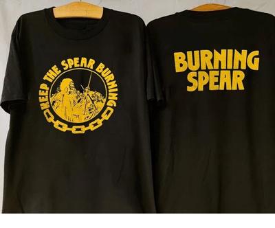 Винтажная футболка 1980-х годов Burning Spear Keep The Spear Burning