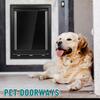 XL Dog Door, Plastic Doggie Door, Extreme Weather Doggy Door, Giant Dog Door for Large and Extra Large Dogs, Magnetic Position Large Doggy