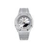 Casio Унисекс Часы с жидкокристаллическим и аналоговым двойным дисплеем Серия 48,5 мм Серебристые GA-2100FF-8A(Watch8--)