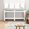 Radiator Cover High Gloss White 172 x 19 x 81.5 cm