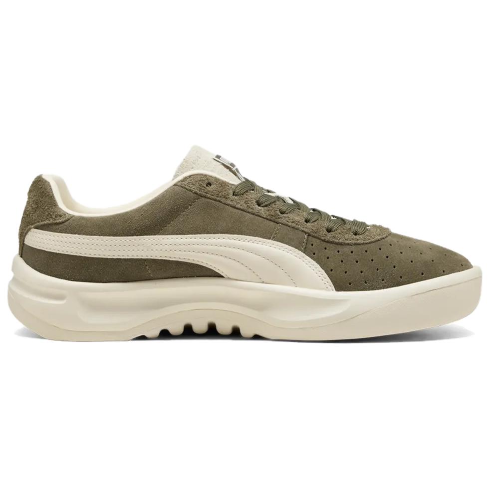 Puma GV Special Замша 398508-10 Зеленый Лоден Морозный Айвори Унисекс Ретро Кроссовки для Стиля Жизни