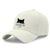 [Cat Print Baseball Cap] Unisex "JUDGING YOU SILENTLY" Print Cap, soft fabric. Lightweight breathable adjustable dad trucker hat for daily outdoor use
