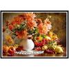 5D DIY Diamond Painting Vintage Beautiful Flowers Diamond Embroidery Cross Stitch Kit Full Rhinestone Mosaic Home Decor