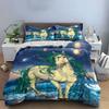 Unicorn, stars, planets, ocean. Bedding sets Duvet cover sets Duvet covers Pillowcases(1 * Duvet Cover 2 * Pillowcases, without duvet insert)