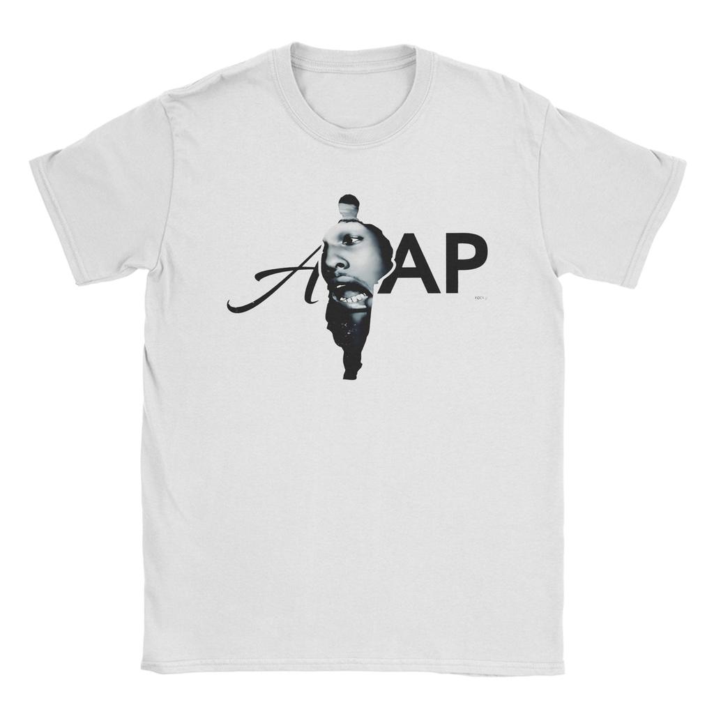 AAsap RRocky Футболка Пляжная Новинка Футболки Унисекс Хлопок Круглый Вырез Большой Размер Одежда С Коротким Рукавом Винтажная Футболка