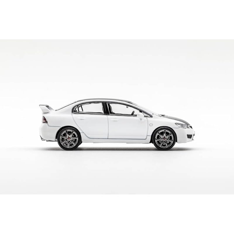 DIECASTTEAM 1/64 Honda Civic Type-R FD2 Белый/черный капот и крыша Готовый продукт