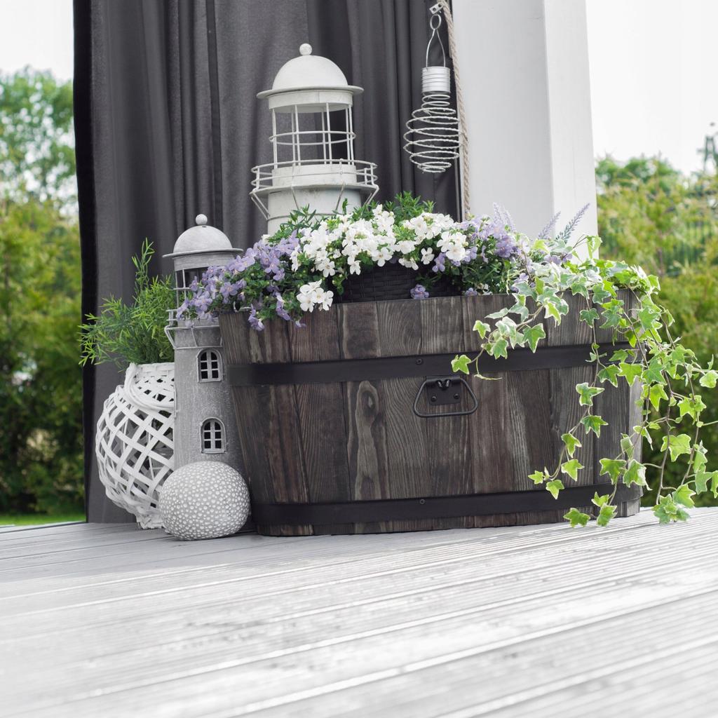 Wooden flowerpot 40X23XH21 flower stand K. OAK
