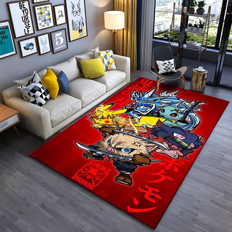Anime Fusion Animal Carpet suitable as a non-slip mat for the living room or bedroom sofa