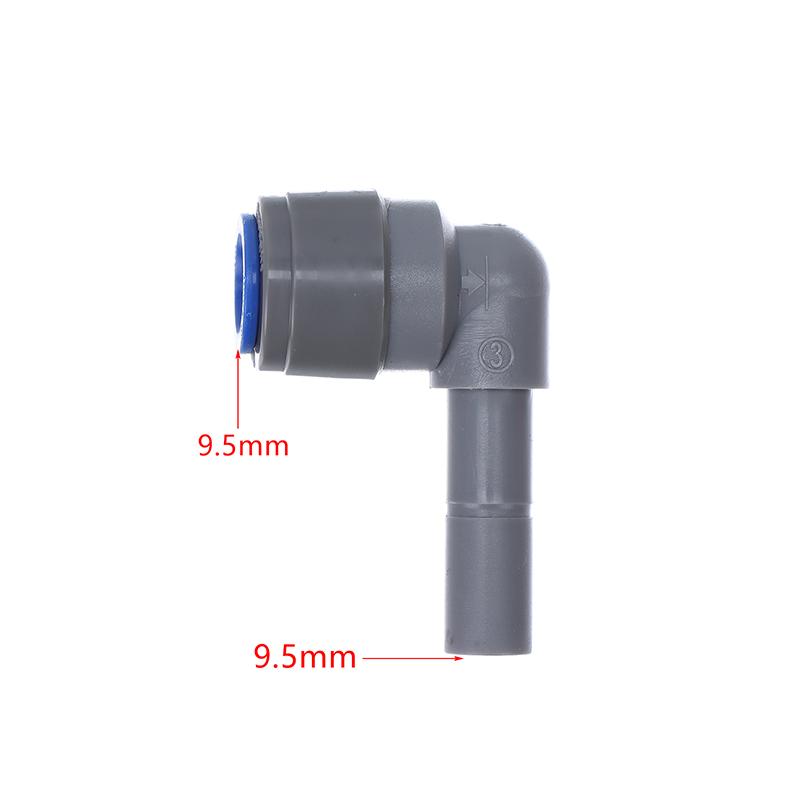 6.35MM 8MM 9.5MM Мужской на Женский Угловой Пластиковый Быстроразъемный Соединитель для Трубки Шланга Вставные Фитинги Соединение