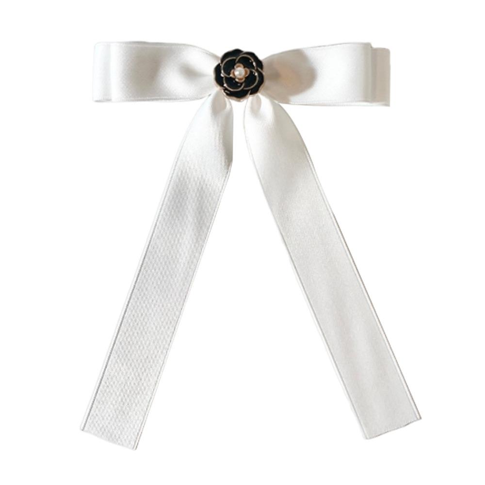 Rhinestone Shirt Brooch Simple Collar Texture Bowknot Accessories Bow Tie School Student