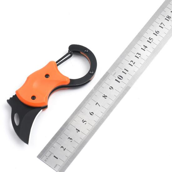 Mini Cutter Sharp Blade Drop-resistant Foldable Anti-rust Stainless Steel Backpack Hanging Mini Cutter