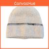 Simple Knitted Hat With Solid Color Design For Autumn And Winter