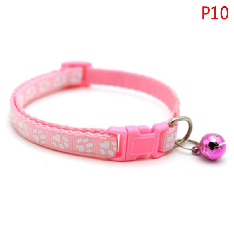 Милый отпечаток лапы, регулируемый колокольчик, ошейник для домашних животных, ошейник для кошек, маленьких собак, котят, щенков
