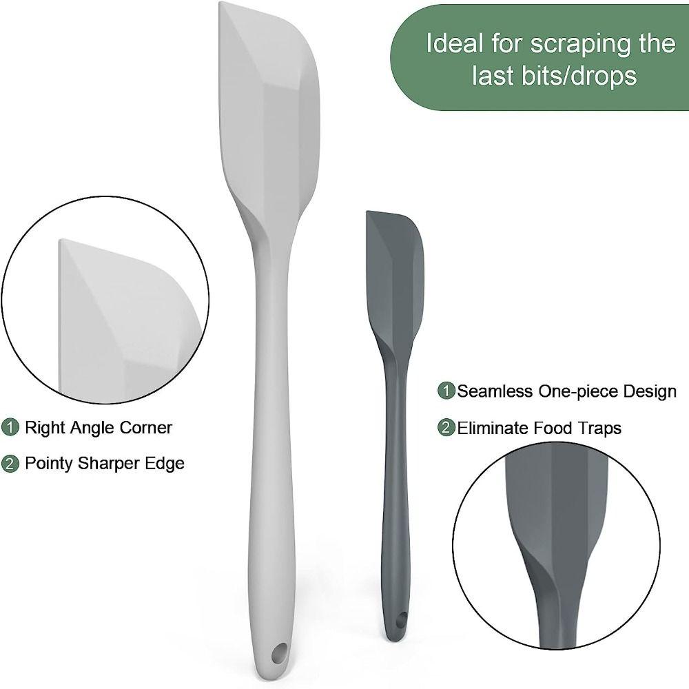 Набор силиконовых лопаток 1/4 шт. термостойких 2 маленьких и 2 больших резиновых лопатки Кухня