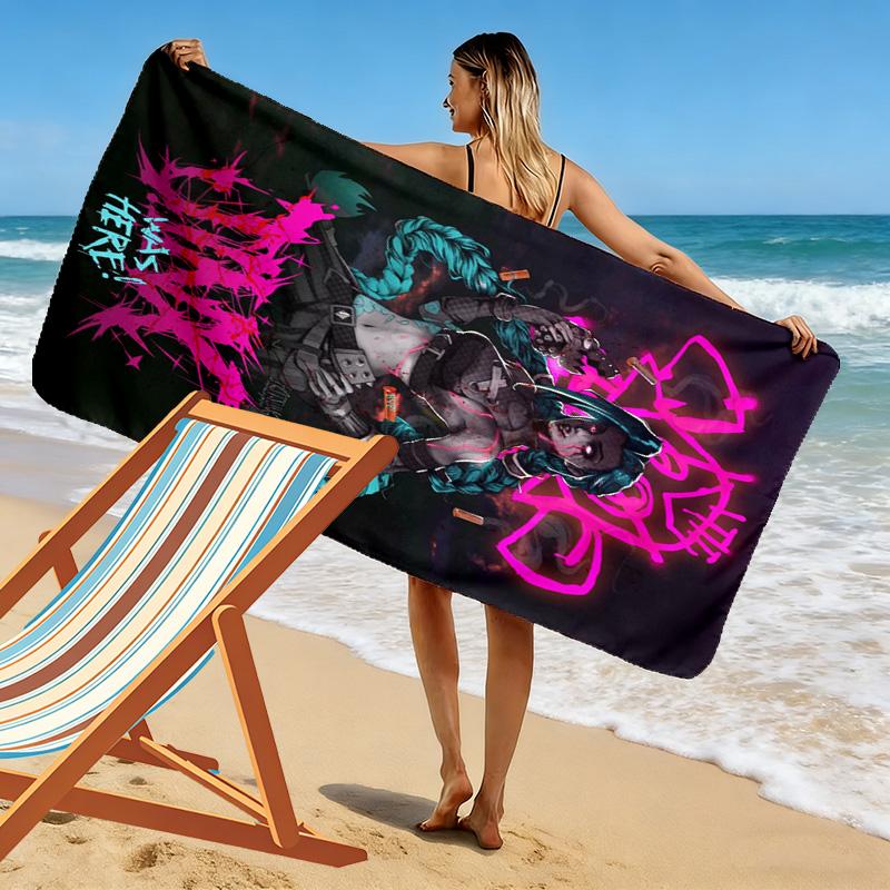 Fantasy Warriors Unite beach towel beach Beach towel for vacation photos seaside Outdoor pool towel Absorbent bath towel Fashion Comfort