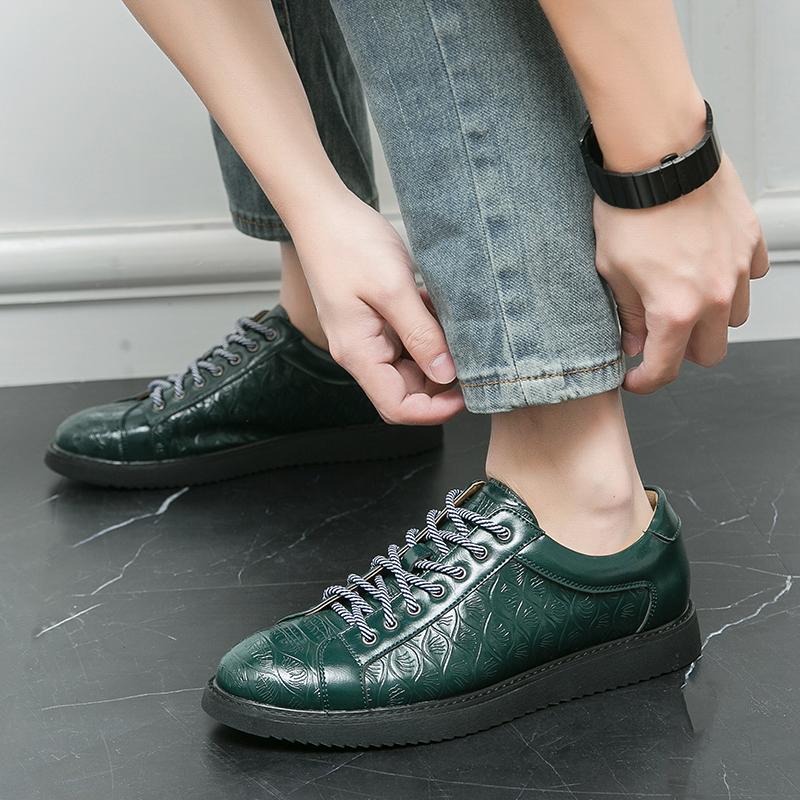 Мода Новые Мужские С Принтом Патентная Кожа Повседневная Обувь Мужские Лоферы для Ходьбы Кроссовки Tenis Masculino Zapatos Hombre