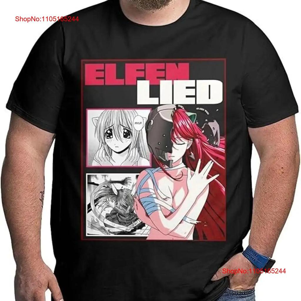 Elfen Lied T Shirt Lucy Nyu Kaede Anime Girl Unisexga Black Vintage Versatile Stylish Streetwear Designer Clothes