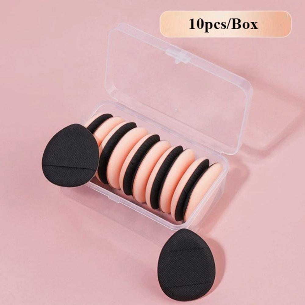 6/10pcs Mini Air Cushion Powder Puff Dual-Use Mixed Sponge Cosmetic Puff New Finger Cushions