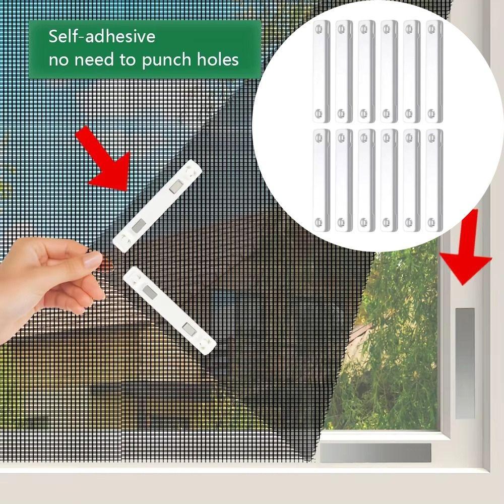 Magnetic Magnetic Window Screen Clip Rust-proof Magnetic Strips Mosquito Net Windows