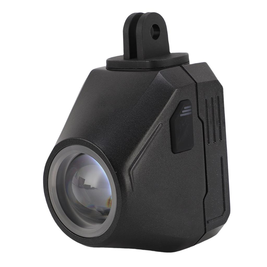 Bike Headlight Wireless Remote Control Front Suspension Light Cycling Headlamp with Bracket Adjustable Brightness Black