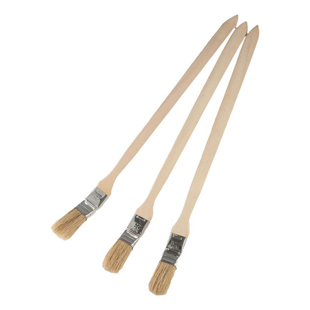 Mixed Pig Mane Hair Elbow Paint Brush Solid Wood Handle Universal Bristle Brush  Painting