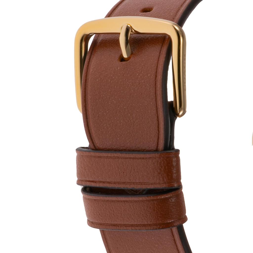 Часы ELLIOT из нержавеющей стали с минеральным стеклом, кварцевые, повседневные, водонепроницаемые, 14504201, коричневые [Coach] женские [Товар]