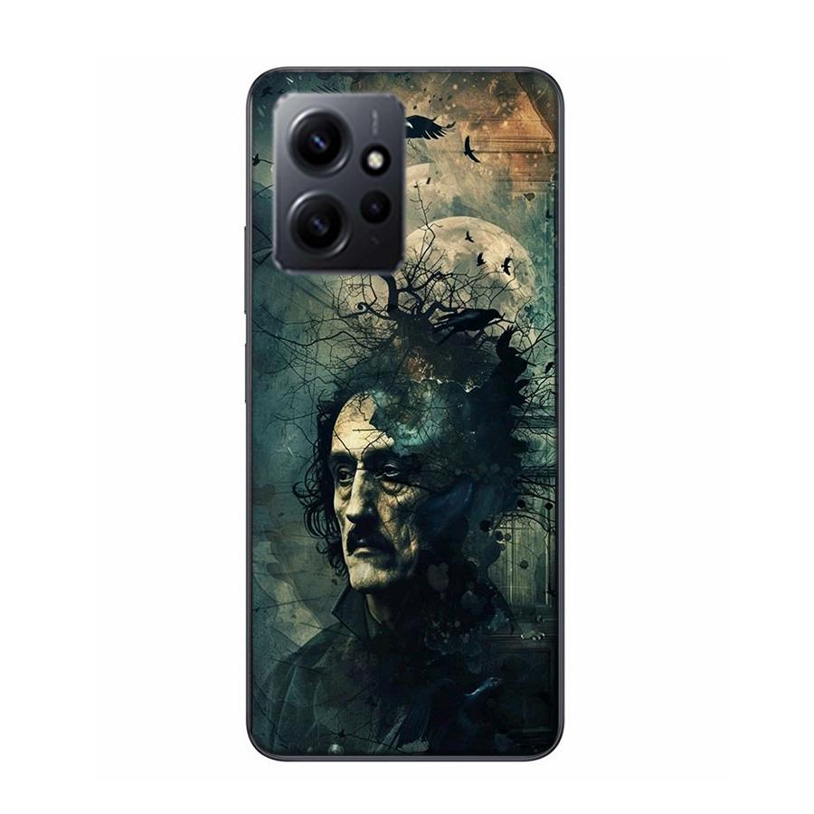 Edgar Allan Poe Phone Case For Redmi 12 13C 12C 15C 9 10 10C Note 13 Pro Plus 14 15 Pro 9T 9C 9A TPU Soft Cover Clear Cell Cases