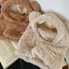 Keep Warm Balaclava Hat Plush Mask Skullies Set Fashion Hooded Scarf Pullover Hat  Riding