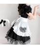 [Milky Time] Maid Lolita Dress, Mini Length, Gingham Check, Ruffles (L)