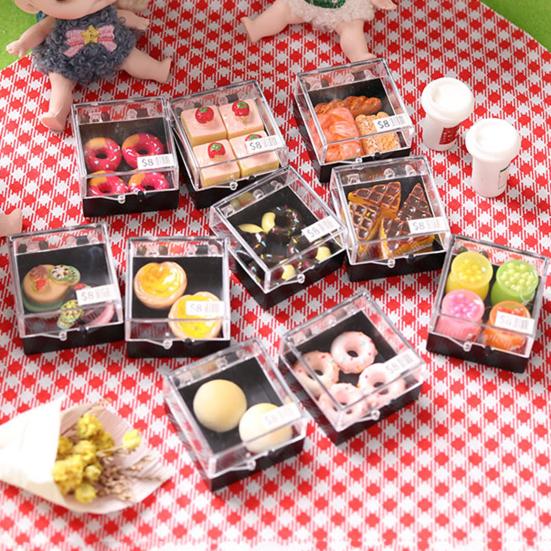 Практичный кукольный торт, износостойкие миниатюрные торты в упаковке 1/12, модель кухонных игрушек