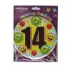 Kaleidoscope Jumbo 14th Birthday Badge