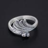 Simple Three-dimensional R Peacock Phoenix Ring Women's Living Mouth Distressed Jewelry