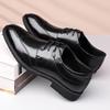 Business Leather Shoes Men's Tide 2025 New Leather Casual Men's Shoes Pointed Cowhide Wedding Shoes Fashion Dress Suit Shoes