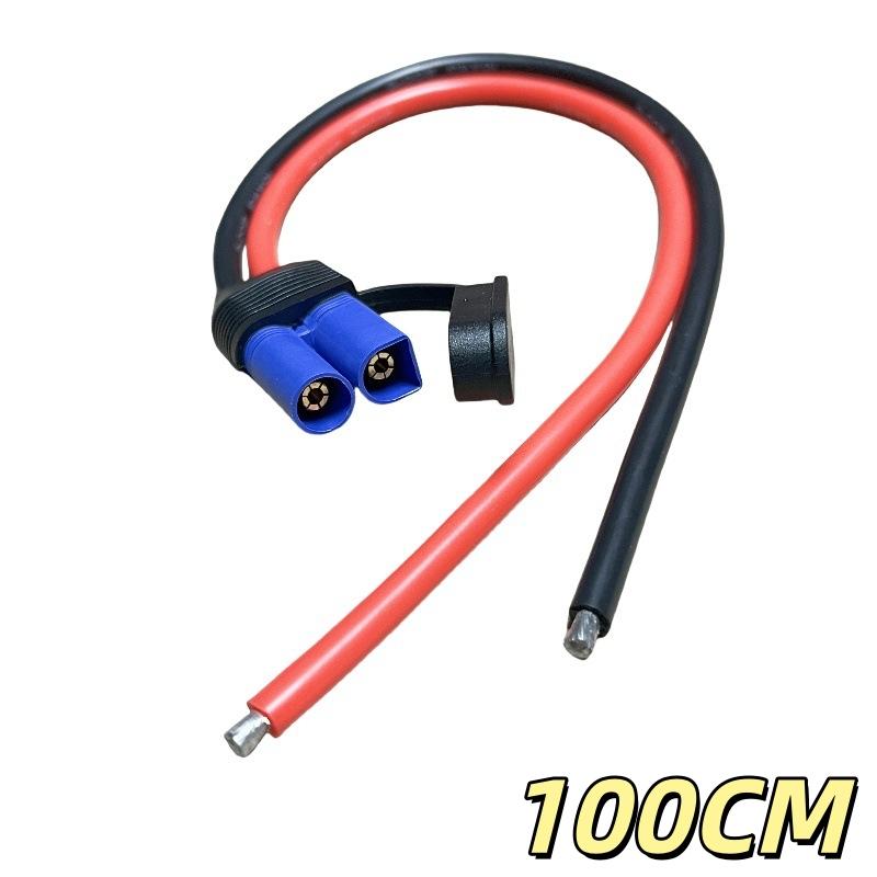 100 Вт Ec5 Провода для аварийного запуска мотоцикла Высокомощный 10AWG Силиконовая линия Ec5 Штекер папа/мама к кабелю подключения с клеммой типа O