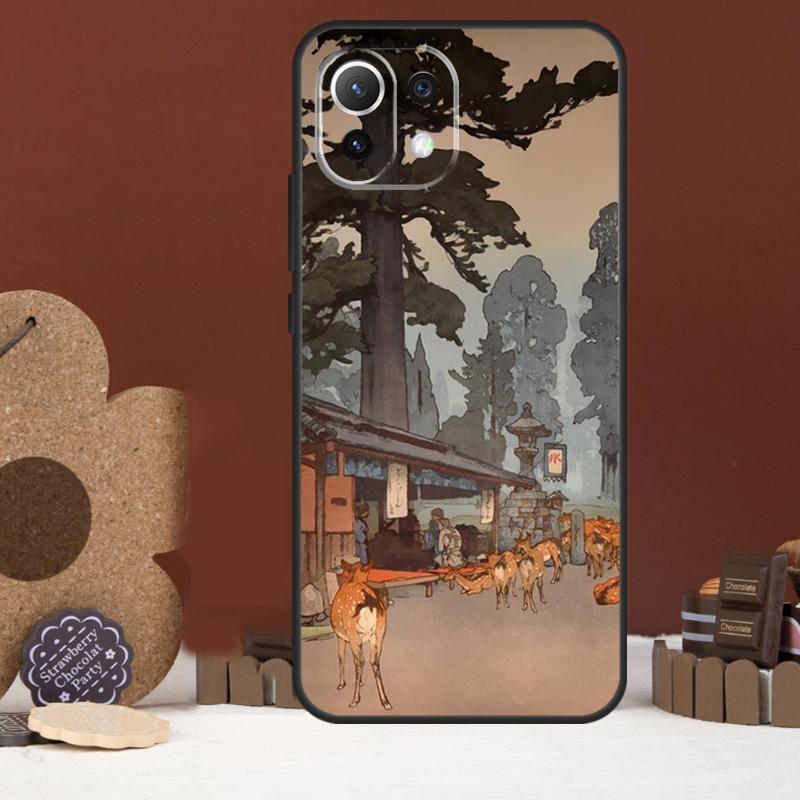 Japanese Style Ukiyo-e Art Case For Xiaomi 15 Ultra 14 15T 13T 14T 17 Pro Max POCO F8 Ultra X7 X5 X6 F5 F6 F7 Pro Cover