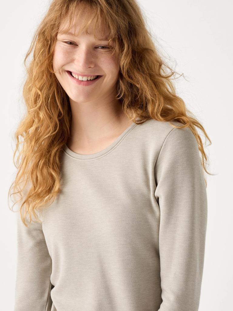 Uniqlo Футболка с круглым вырезом и длинным рукавом Japan HeaTTech Ultra Warm 