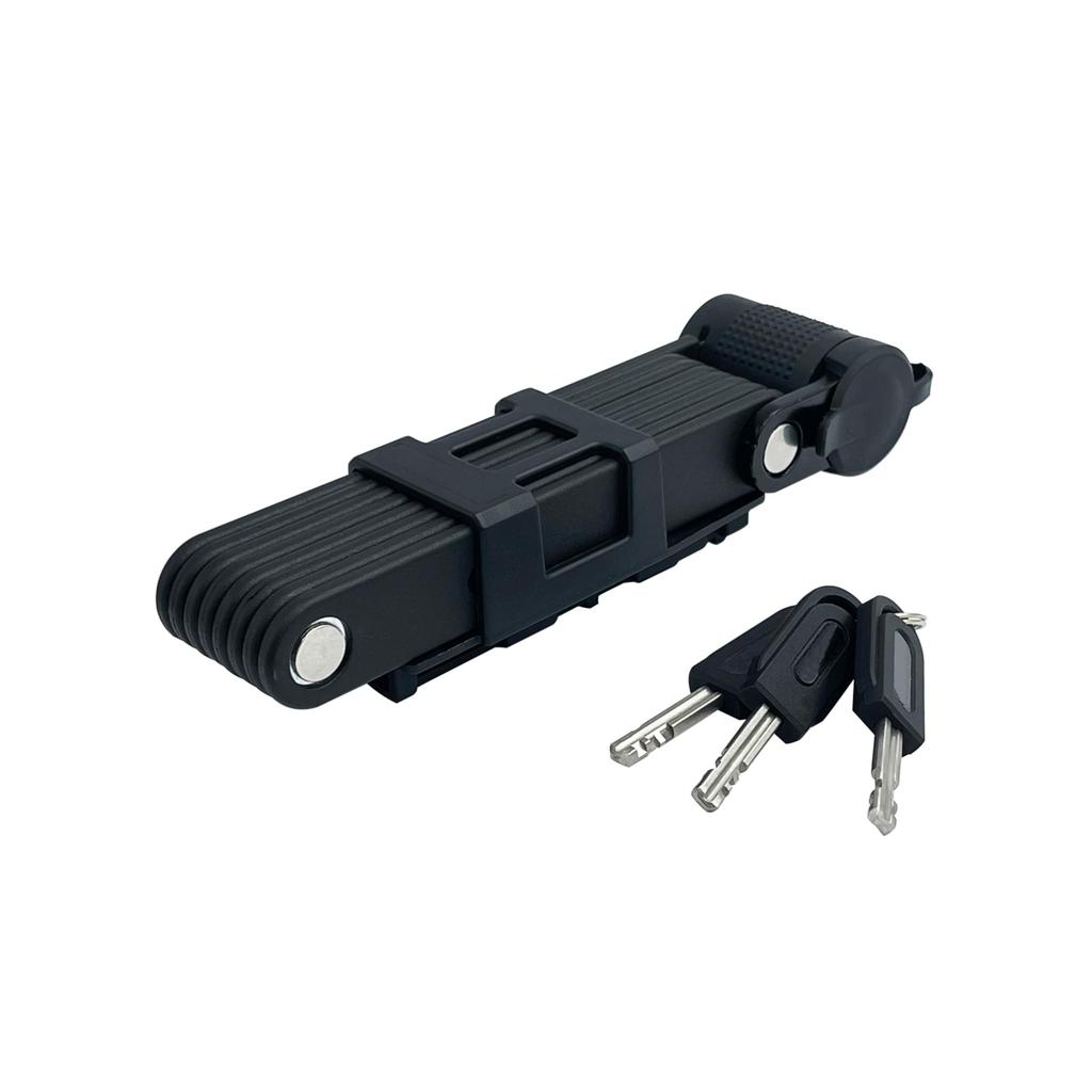 NOGUCHI Folding Features a thick steel a key design that resists unauthorized and comes with 3 Lock 1.5mm plate, picking, keys.