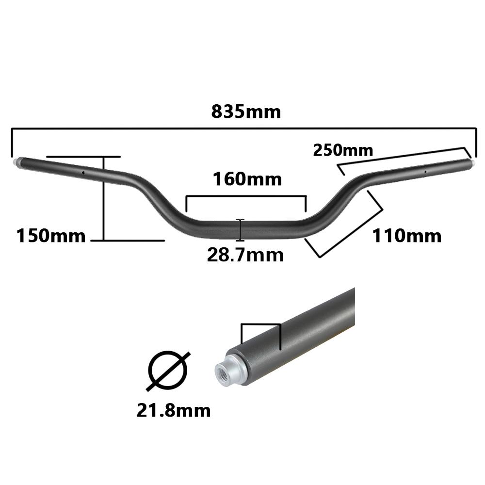 Motorcycle Aluminum Handle Bar Handlebar 7/8" 22mm Custom Accessories For BMW F800GS F 800 F800 GS 2013 2014 2015 2016 GS800