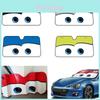 Cartoon Aluminium Foil Car Windshield Sun Shade Big Eyes Cars Front Window Visor