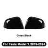 ABS Car Rearviews Mirror Guard Cover For Tesla Model 3/Model Y - Gloss/Matte/Carbon Fiber Look Rear View Cover Housing
