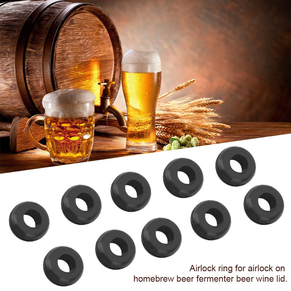10Pcs Airlock Grommet Ring for Fermenter Lid Beer Brewing Tool Accessories