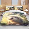 Animal Cute Hedgehog Bedding Set Queen Cute Clothes Comforter/Duvet Covers And Pillowcase For Adults Kids Quilt Cover