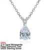 D Color 2.5 Carat All Real Moissanite Pendant Necklace Water Drop Pear Gem 100% S925 Pure Silver Jewelry Pass Diamond Test GRA
