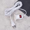 Eu Plug 4M Power Cord Cables E27 Lamp Base Holder With Switch For Pendant Led Bulbs Fixture Hanglamp Suspension Socket