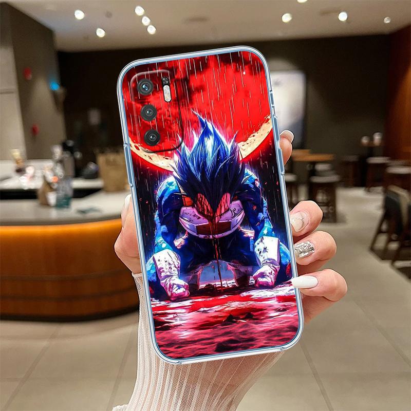 RE7 Anime Dragon Ball Vegeta Transparent Phone Case for Motorola Moto G7 G8 G9 G84 G85 G73 G24 G15 Z2 Play Power Plus