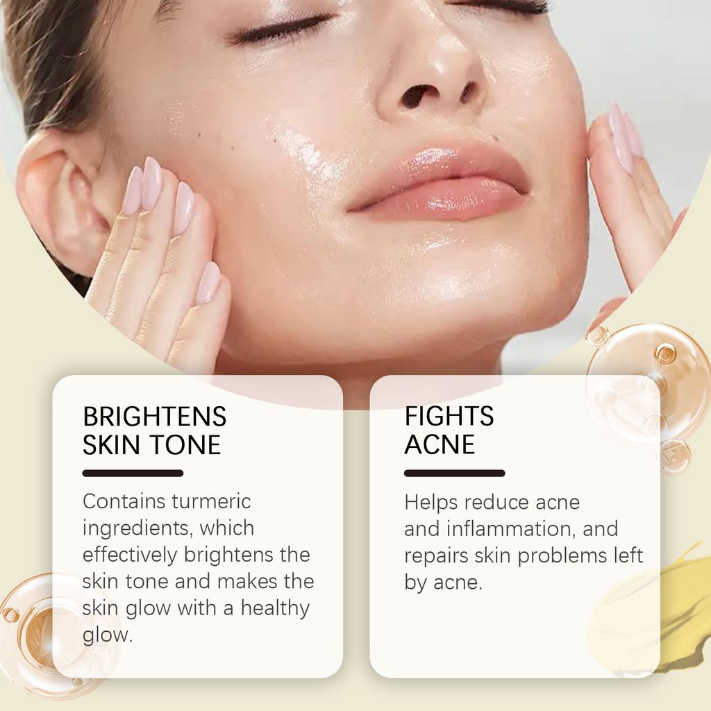 WEST MONTH Turmeric Moisturizing Cream Brightening Skin Hydrating Care Gentle Daily Facial Cream 50ml less